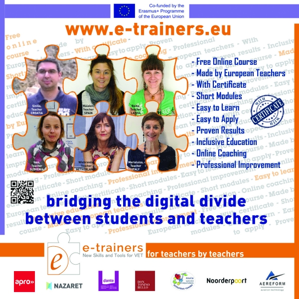 E-trainers: sviluppare nuove attività educative in 9 lingue