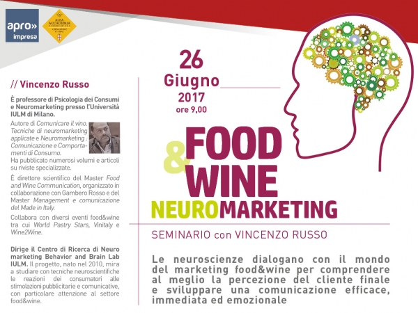 Seminario “Neuromarketing Food &amp; Wine” di APRO Formazione con Vincenzo Russo
